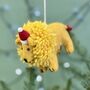 Personalised Felt Lion Christmas Bauble, thumbnail 2 of 3