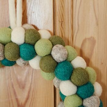 Felt Green Wreath, 2 of 3