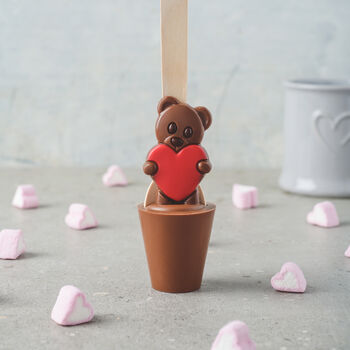 Valentine's Day Teddy Hot Chocolate Spoon, 2 of 3