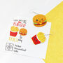 You Are The Burger To My Fries Valentine's Earrings, thumbnail 10 of 12