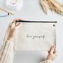Personalised Signature Canvas Pouch, thumbnail 3 of 3