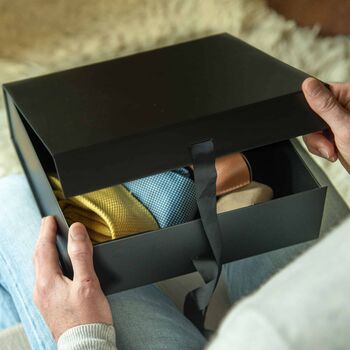 Personalised Groomsmen Box Sideways Choose Your Colour, 5 of 5