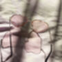 Baby Pink Tint Metal Frame Heart Shaped Sunglasses, thumbnail 3 of 5