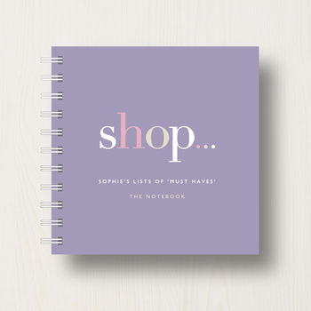 Personalised Shopping Lover's Small Notebook, 7 of 10