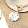 Gift For Brother Personalised Round Pewter Keyring, thumbnail 1 of 5