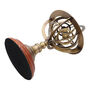 22cm Bronze Armillary Sphere With Wooden Base, thumbnail 7 of 9