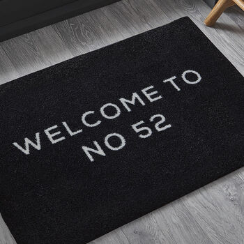 Personalised Door Number Doormat, 2 of 3