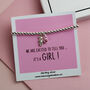 Baby Announcement Its A Girl Bracelet, thumbnail 2 of 7