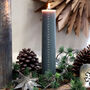 Olive Green Pillar Advent Candle, thumbnail 1 of 2