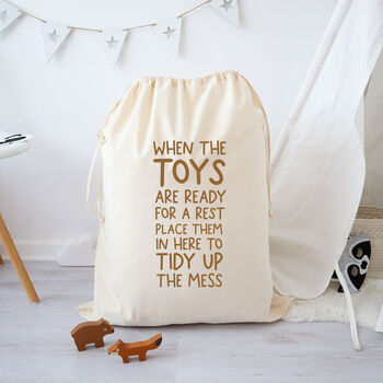 Toy Storage Bag Sack For Kids Playroom Or Bedroom, 2 of 3