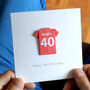Personalised Football 40th Forty Birthday Card, thumbnail 4 of 4