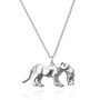 Personalised Lioness Mother And Baby Necklace, thumbnail 9 of 12