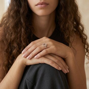Hexagon Ring Silver, 3 of 8