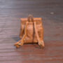 Minimalist Genuine Slim Leather Backpack, thumbnail 7 of 10