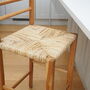 Wooden And Wicker Bar Stool, thumbnail 9 of 12