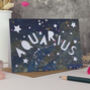 Aquarius Zodiac Card, thumbnail 1 of 7