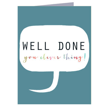 Mini Well Done You Clever Thing Card, 2 of 5