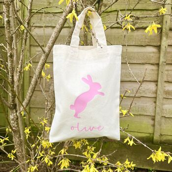 Hopping Rabbit Easter Egg Hunt Bag, 4 of 4