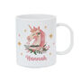 Personalised Unicorn Christmas Plastic Mug, thumbnail 4 of 4
