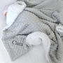 Personalised Pink Bobble Elephant Comforter Blanket Set, thumbnail 5 of 9