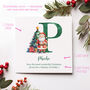 Personalised Santa Initial Christmas Card For Child, thumbnail 3 of 7