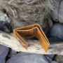 Men's Compact Tan Leather Trifold Wallet Rfid, thumbnail 4 of 8