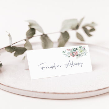 Wedding Place Cards Festive Floral, 3 of 4