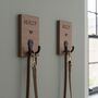 Personalised Solid Oak Or Walnut Wall Hook, thumbnail 6 of 8