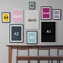 Personalised Special Date Grey And Black Wall Art, thumbnail 5 of 5