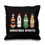 'Christmas Spirits' Christmas Cushion, thumbnail 4 of 8