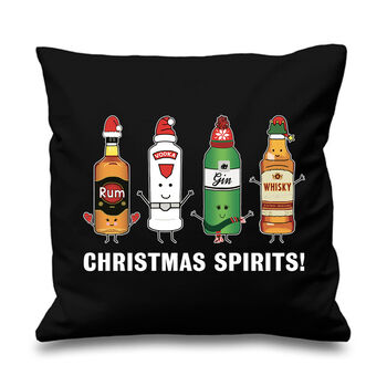 'Christmas Spirits' Christmas Cushion, 4 of 8