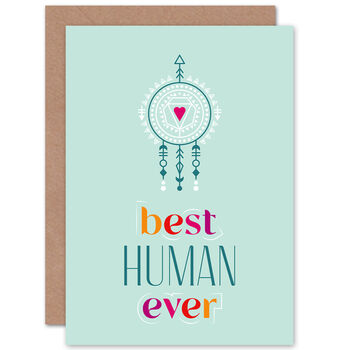 Best Human Ever Valentines Love Card Lgbtq+, 2 of 2