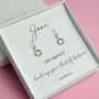 Sterling Silver June Birthstone Earrings, thumbnail 1 of 3