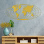 Round Wooden World Map Modern Art For Global Homes, thumbnail 11 of 12