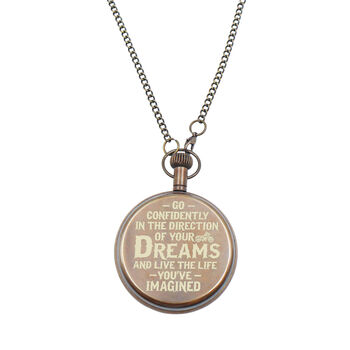 The Regent Custom Open Face Pocket Watch For Graduation Gift, 2 of 11