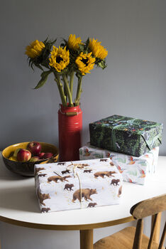 'Wandering Bears' Luxury, Recycled Wrapping Paper Pack, 4 of 10