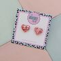 Love Heart Glitter Resin Stud Earrings Pink, Hot Pink, Red, Gold And Silver, thumbnail 7 of 12