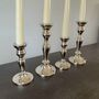 Silver / Bronze Candlesticks Set Of Two, thumbnail 6 of 9