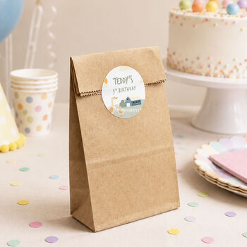 Farm Animal Party Favour Bag Stickers, 5 of 9