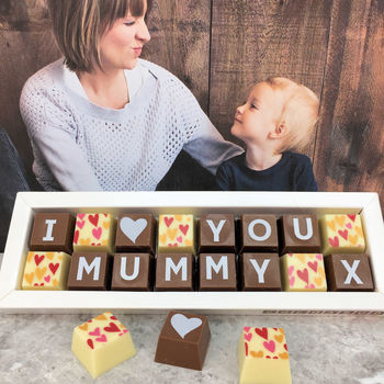Personalised I Love You Mummy Chocolate Gift, 6 of 8