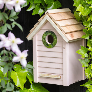 Personalised Wooden Bird Nest Box, 9 of 11