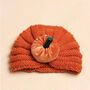 Baby Knitted Pumpkin Turban, thumbnail 1 of 2