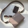 Personalised Embossed Saffiano Leather Trio Cross Body Bag, thumbnail 2 of 12