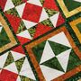 Patchwork Table Runner, Deep Reds, Greens And Browns, thumbnail 2 of 8