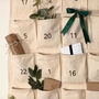 Personalised Canvas Advent Calendar Embroidered, thumbnail 10 of 12