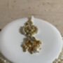 Indian Gold Plated Kundan And Pearl White Choker Set, thumbnail 8 of 8