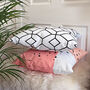 Orange And Peach Speckle Print Cushion Cover, thumbnail 3 of 5