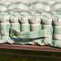 Green Gingham Garden Bench Cushion, thumbnail 5 of 5