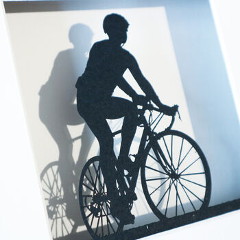 Framed Bicycle Papercut Art, 4 of 7