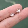 Mystic Ab Cz Marquise Crown Stud Earrings, thumbnail 2 of 12